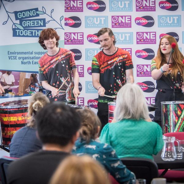 Samba Band performing on stage